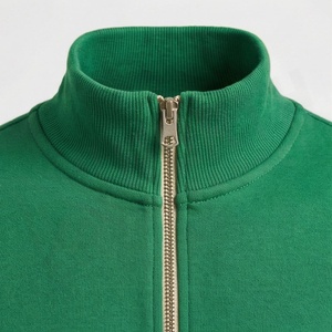 Survêtement vert pour homme, sweat-shirt à fermeture éclair intégrale avec pantalon à cordon de serrage, vêtements de sport décontractés en coton de couleur unie, vêtements d'automne - Product Image 4