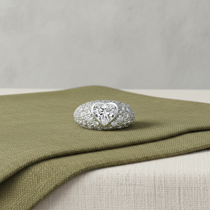 18K <b>Gold</b> Plated 925 Silver Moissanite Eternity Band <b>Cocktail</b> <b>Ring</b> Brilliant Cut Pave Setting Luxury Geometric Design <b>Ring</b> <b>Ring</b> - Product Image 4