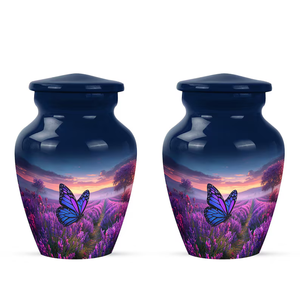 Urna Funeraria de Metal con Diseño de Mariposa para Cenizas de Adultos, Recipiente Conmemorativo para Cremación, Suministro Funerario Personalizado - Product Image 5