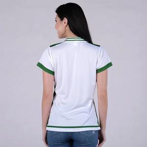 Camisetas polo blancas para mujer para imprimir, camisetas polo de talla grande para mujer al por mayor, proveedor de camisetas polo de manga larga para mujer - Product Image 2