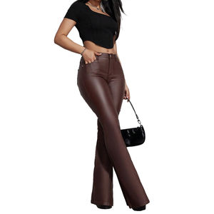 Pantalones de cuero para mujer de último diseño, hechos a medida, a bajo precio, para adultos. - Product Image 5