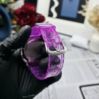 Montre analogique-numérique de luxe pour femme Bust Down en argent 925 avec bracelet rose et moissanite VVS, style hip-hop