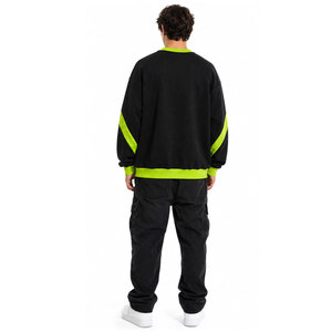 Polyester/Cotton Tech Fleece Breathable Casual Heavyweight Jersey Regular Fit Crewneck 370gsm Winter Drop Hoodie Men Sweatshirts - Product Image 4