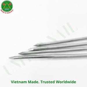 3.7"x0.193 Carbon Steel Common <b>Nail</b> with Smooth Shank and Checkered Head Style| clavo de uso general - Product Image 3