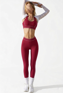 Leggings de yoga athlétiques pour femmes, taille haute, extensibles, sans coutures, pour l'entraînement, la course, le fitness, la gym, vêtements de sport, qualité supérieure - Product Image 5