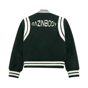 Chaqueta Varsity de Béisbol de Invierno Premium de 400 Gsm, con Bordado Personalizado, Parches Aplicados, Duradera, Estilo Urbano, Unisex, OEM - Product Image 2