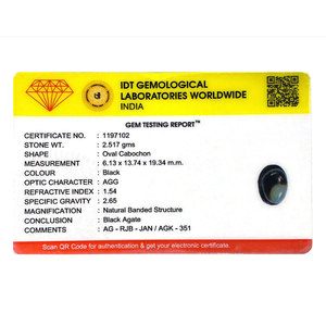Natural Oval Cut Sulemani Haqeeq Agate Gemstone 12.59 Carat Loose Stone for Fine Jewelry - Product Image 4