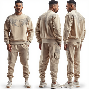 Traje Deportivo con Cristales de Imitación Estilo Imperial para Hombre, Ropa Urbana Premium, Precio de Mayoreo en Oferta - Product Image 4