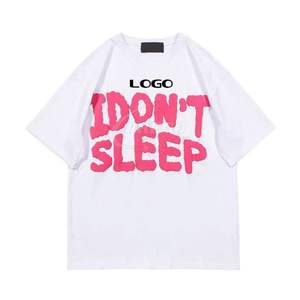 T-shirt pour homme de qualité supérieure avec impression 3D en relief, vêtements pour homme, 100% coton, col rond, manches courtes, impression en relief - Product Image 4