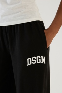 DTG <b>Custom</b> Wide Leg Sweat Pants Polyester Cotton Casual Loose Fit Jogger Trousers Personalized Print Street Wear Style for Women - Product Image 4