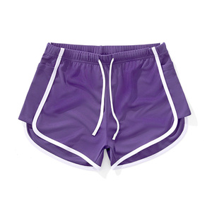 กางเกงขาสั้นผ้าตาข่ายโพลีเอสเตอร์ขายดีที่สุด ทรงพอดีตัว ยืดหยุ่นได้ดี เหมาะสำหรับผู้หญิง - Product Image 1