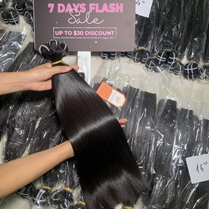 Paquete de 100g de muesca superior, alineada cutícula, cabello humano vietnamita Remy, extensiones rectas de hueso, directo de fábrica, materia prima de grado 12A - Product Image 3