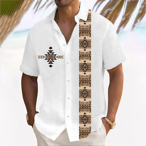 Designer Custom Beach <b>Mens</b> Casual Short Sleeve Summer ODM Breathable Tropical Style <b>Hawaiian</b> Aloha <b>Shirts</b> - Product Image 1