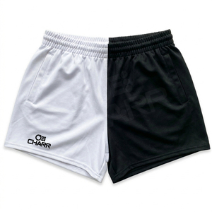 Pantalones Cortos de Rugby Personalizados de Alta Calidad, Diseño Urbano, con Logotipo Personalizado, Impermeables, Transpirables, Cintura Elástica, Poliéster, con Cordón - Product Image 4