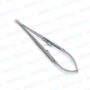 Micro porte-aiguille, en acier inoxydable, chirurgical orfr, de haute qualité, à pointe droite avec serrure, 15cm 1mm, 1 pièce - Product Image 4