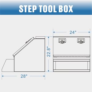 Caja de paso resistente para camiones y furgonetas <span class=keywords><strong>Plataforma</strong></span> de paso portátil antideslizante - Product Image 6