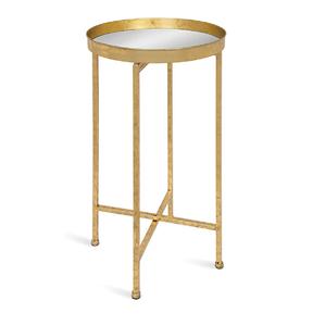 Top Selling Elegant Golden Round Metal Accent Coffee <b>Table</b> Space-Saving <b>Decorative</b> <b>Table</b> for Living Room - Product Image 1