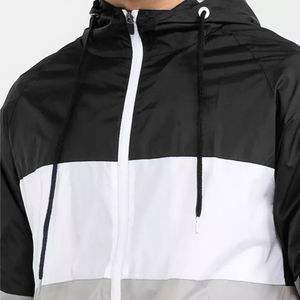 Veste coupe-vent à capuche imperméable personnalisée pour homme, idéale pour les sports de plein air, l'automne et le jogging, avec fermeture éclair et épaisseur optimisée - Product Image 2