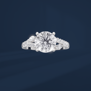 Bague de fiançailles classique de luxe pour femme avec diamant de laboratoire taille brillant en platine PT950 certifié IGI pour anniversaire de mariage - Product Image 6