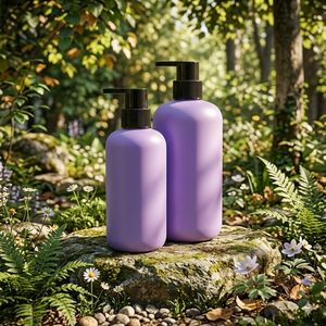 Botellas de Plástico PET Cilíndricas de Color Personalizado Pavico Vietnam con Bomba Negra para Champú, Crema Facial, Desinfectante de Manos - Envases Cosméticos - Product Image 1