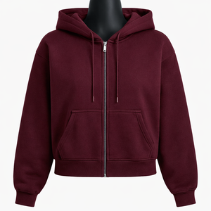 Sudaderas Cortas Deportivas para Mujer, Sudadera con Capucha de Forro Polar, Tejido Suave y Transpirable, Ropa Deportiva Cómoda para el Día a Día - Product Image 3