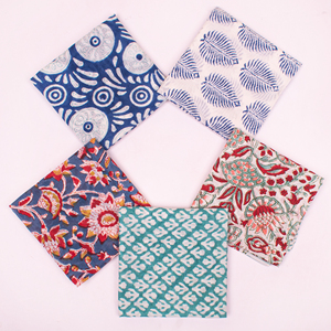 Pañuelos de Algodón 100% para Mujer, Estampado Bohemio, Estilo Retro, Artesanía, Reutilizables, para Cubrir la Cara, Regalo - Product Image 3