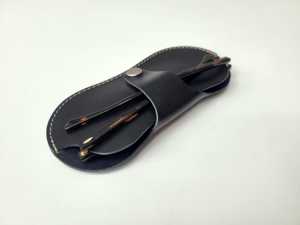 Étui à lunettes de luxe en cuir véritable, pochette souple en cuir de vachette, étui de protection fin fait main pour lunettes de lecture de voyage LGC-0085 - Product Image 4