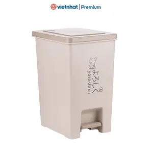 New Design Hokori Square Step-On 20L Plastic Dustbin with Odor Prevention, Portable Outdoor Trash Can, Vietnam - Product Image 5