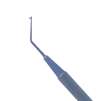 Rotateur Lester Nucleus 0,25 mm, pointe T-Dialer inclinée, 12,5 cm, en acier inoxydable, manuel, pour microchirurgie ophtalmique de précision, certifié CE