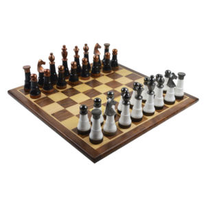 Juegos de Ajedrez Esmaltados Hechos a Mano con Material Sólido y Aspecto Moderno, Juego Decorativo de Entretenimiento - Product Image 1