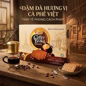 360g Coffee <b>Biscuit</b> Crackers Crunchy Snack Rich Flavor Bulk ODM Vietnam Manufacturer - Product Image 1
