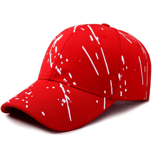 Casquette de baseball noire peinte à la main, 6 panneaux, réglable, unisexe, en coton, décontractée, printemps-été - Product Image 6