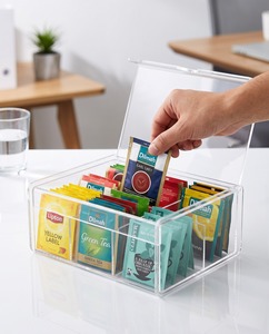 Caja de Almacenamiento de Bolsitas de Té de Acrílico Moderna y Versátil, Diseño Transparente y Elegante, Ecológica, para Organizar y Exhibir sin Esfuerzo - Product Image 4