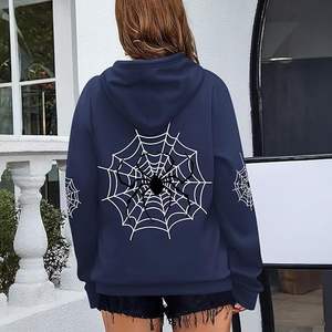 Sudaderas y Hoodies Casuales de Otoño/Invierno para Mujer, Estilo Y2K, Sudadera con Estampado Frontal Lavado y Bolsillos - Product Image 5