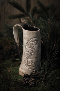 Bulk Supply Drinkware Buffalo <b>Horn</b> Mug Available at Wholesale Price From Indian <b>Drinking</b> <b>Horn</b> - Product Image 2