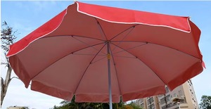 Paraguas de playa de PVC con logotipo personalizable, elegante mango de gancho, duradero, resistente al agua, UV, patrón recto, regalos minimalistas - Product Image 2