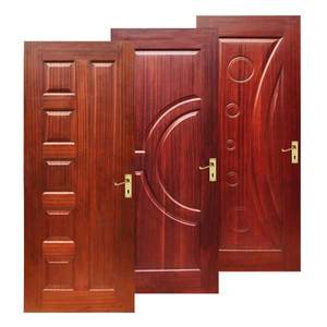 Offre Spéciale – Porte d'entrée en bois massif (teck, acajou, sungkai) sur mesure, petite, moyenne ou grande, pour hôtels, intérieur et extérieur, style simple - Product Image 1