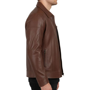 Latest design new arrival premium quality leather <b>jacket</b> Top Selling Men'<b>s</b> Stylish Leather <b>Jacket</b> in best sale - Product Image 2