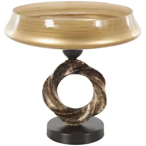Luxury Handmade Decorative Serving <b>Bowl</b> for Fine Dining Premium Hospitality CollectionRound <b>Metal</b> Decorative <b>Bowl</b> With Twisted - Product Image 6