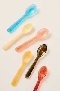 Juego de Cucharas de Resina Epoxi Coloridas, Cucharas Decorativas para Postre y Helado, Juego de Cucharas de Resina Multicolor - Product Image 3