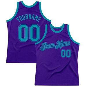 Maillot de basket-ball personnalisé sublimé violet avec nom d'équipe, débardeur unisexe en maille respirante pour toutes les saisons - Product Image 4