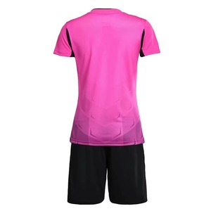 Uniformes de Fútbol para Mujer Sublimados Personalizados de Secado Rápido 100% Poliéster, Conjunto de Uniforme de Entrenamiento de Fútbol para Adultos con Cuello en V - Product Image 3