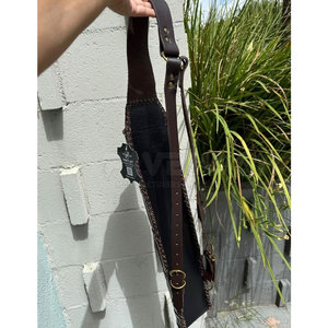 Sacoche de tir à l'arc en cuir de qualité supérieure, durable, faite à la main, support dorsal réglable, sangle confortable pour la chasse en extérieur - Product Image 6