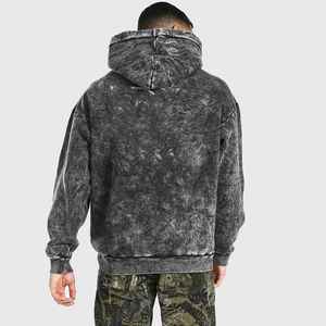 Quick Dry Vintage Fleece Winter Men's Hoodie Regular Men's Hoodie Regular Customizable Plain Dyed Streetwear Fit 100% Cotton - Product Image 4
