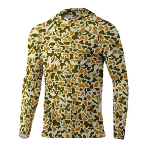 Custom Camo Hunting Shirt for Men Breathable Polyester Hunting Apparel Heat Transfer Printed Outdoor Hunting <b>Top</b> OEM - Product Image 3