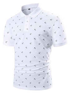 Polo de Manga Corta para Hombre, Transpirable, de Punto, Informal, con Estampado de Golf, Corte Regular, para Verano - Product Image 3