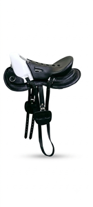 Selle d'équitation d'entraînement en cuir PU léger G N Export Professional, ergonomique, rembourrée, durable et sécurisée pour l'usage en intérieur. - Product Image 2