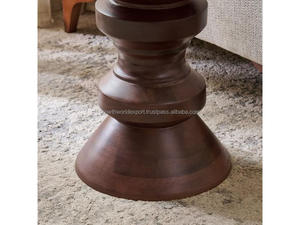 Luxury Wooden Pedestal <b>Side</b> <b>Table</b>, <b>Vintage</b> Style Decorative Accent <b>Table</b> for Living Room Classic Carved Wooden End <b>Table</b> 2026 - Product Image 3
