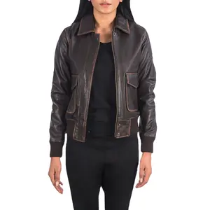 Großhandel Lederjacke für Frauen Mode Leder Motorrad jacke Plus Size Leichte kurze Jacken
