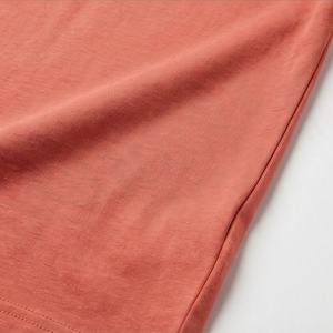 T-shirts décontractés d'été pour femmes en polyester et coton, à manches courtes, couleur personnalisable, broderie, teinture unie, écologiques, vente en gros - Product Image 5